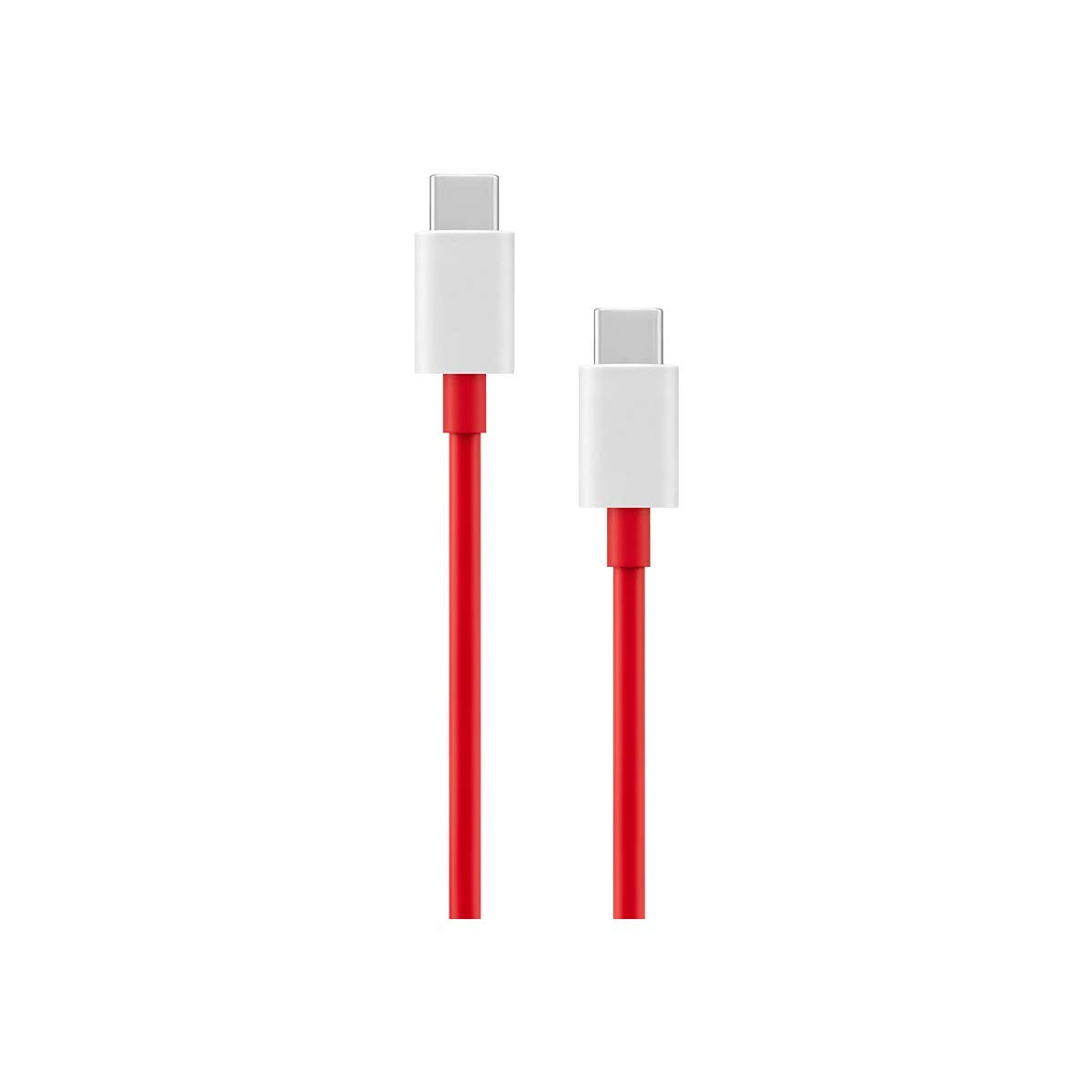 OnePlus Warp Charge Type-C To Type-C Cable 100Cm, Compatible With Smartphone, Red,White