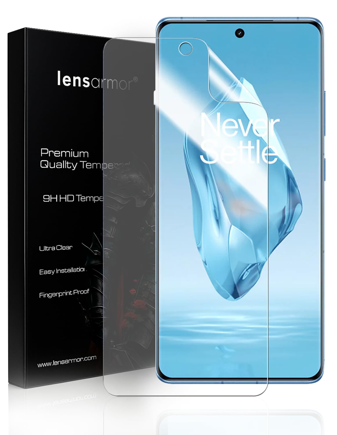 Compatible with OnePlus 12R Flexible Screen Protector (1 Pack) – Clear TPU Film, Fingerprint Unlock Supported, Easy Installation Kit Included, Bubble-Free & Case-Friendly Fit