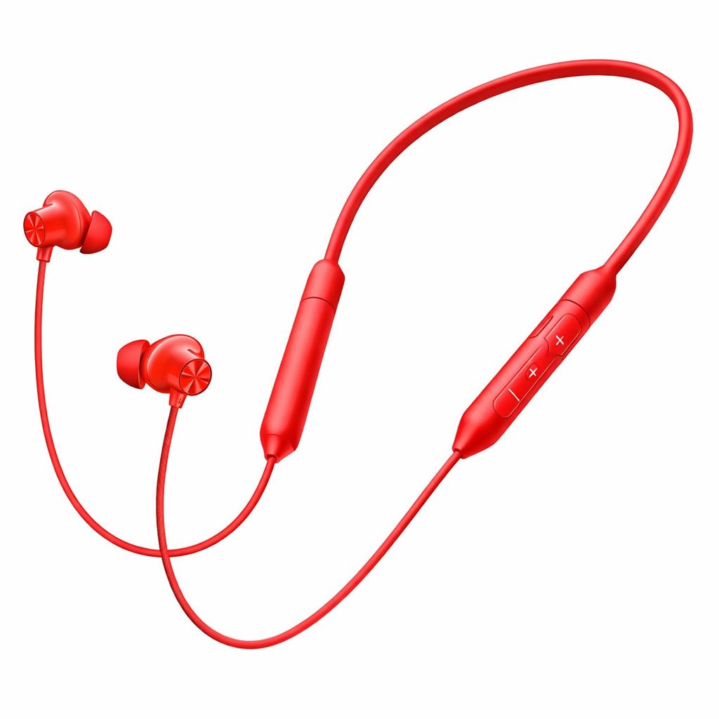 for OnePlus Z3 Neckband Bluetooth Reliable Performance Earphone Buds (Orange)