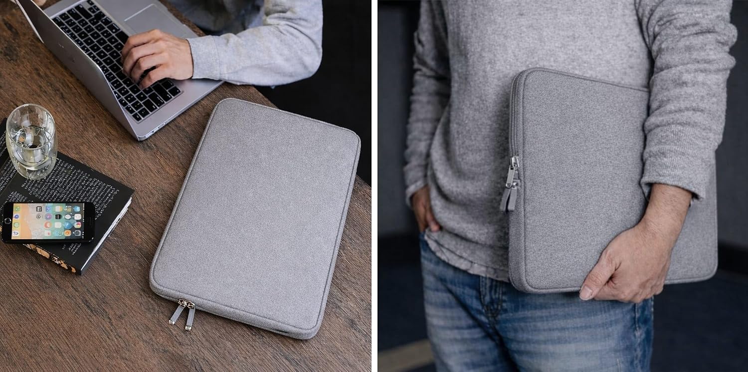 Protective Sleeve Case Pouch Compatible with OnePlus Pad 2 / Pad Go 2 / Pad Pro (12.1 inch) (Grey)