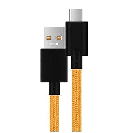 Original Charging Cable For Oneplus 30W Mclaren Cable, Fast Charging with Nylon Braded, Type C Connector for 7Pro/7/7T/,6T/6/5T/5 [Orange]