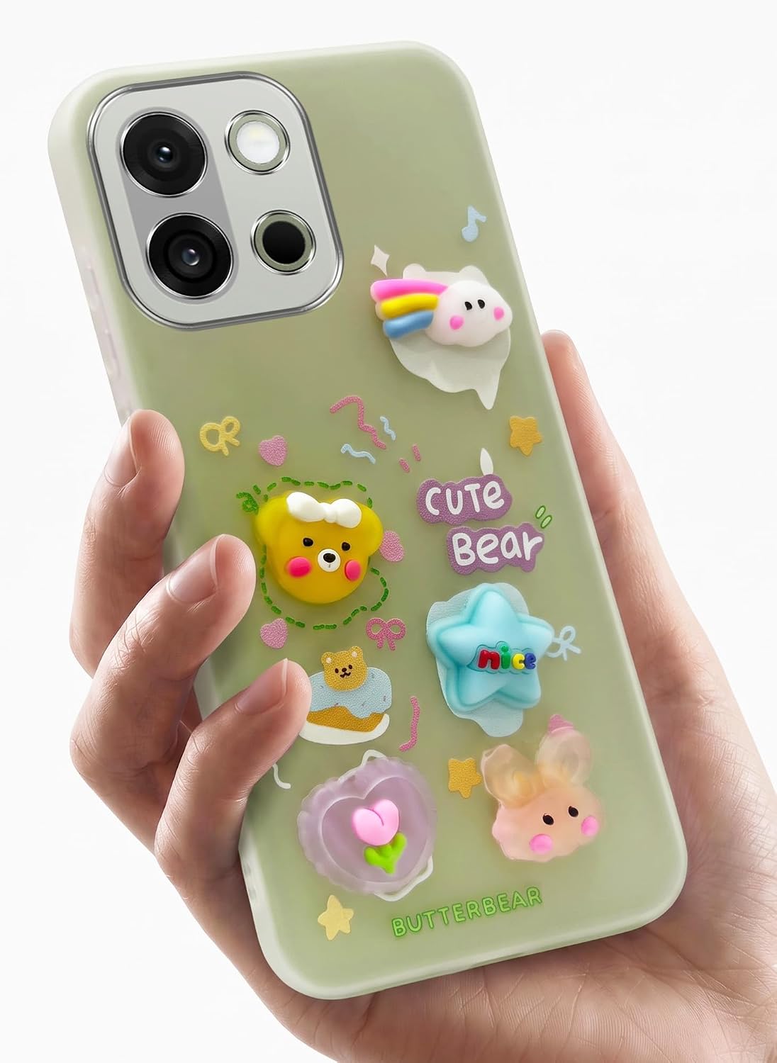 Jkobi Back Cover Case for OnePlus 13S (Cute 3D Cartoon Charms Design | Slim Aesthetic Case for Girls | Camera Protection | Hard Unbreakable)