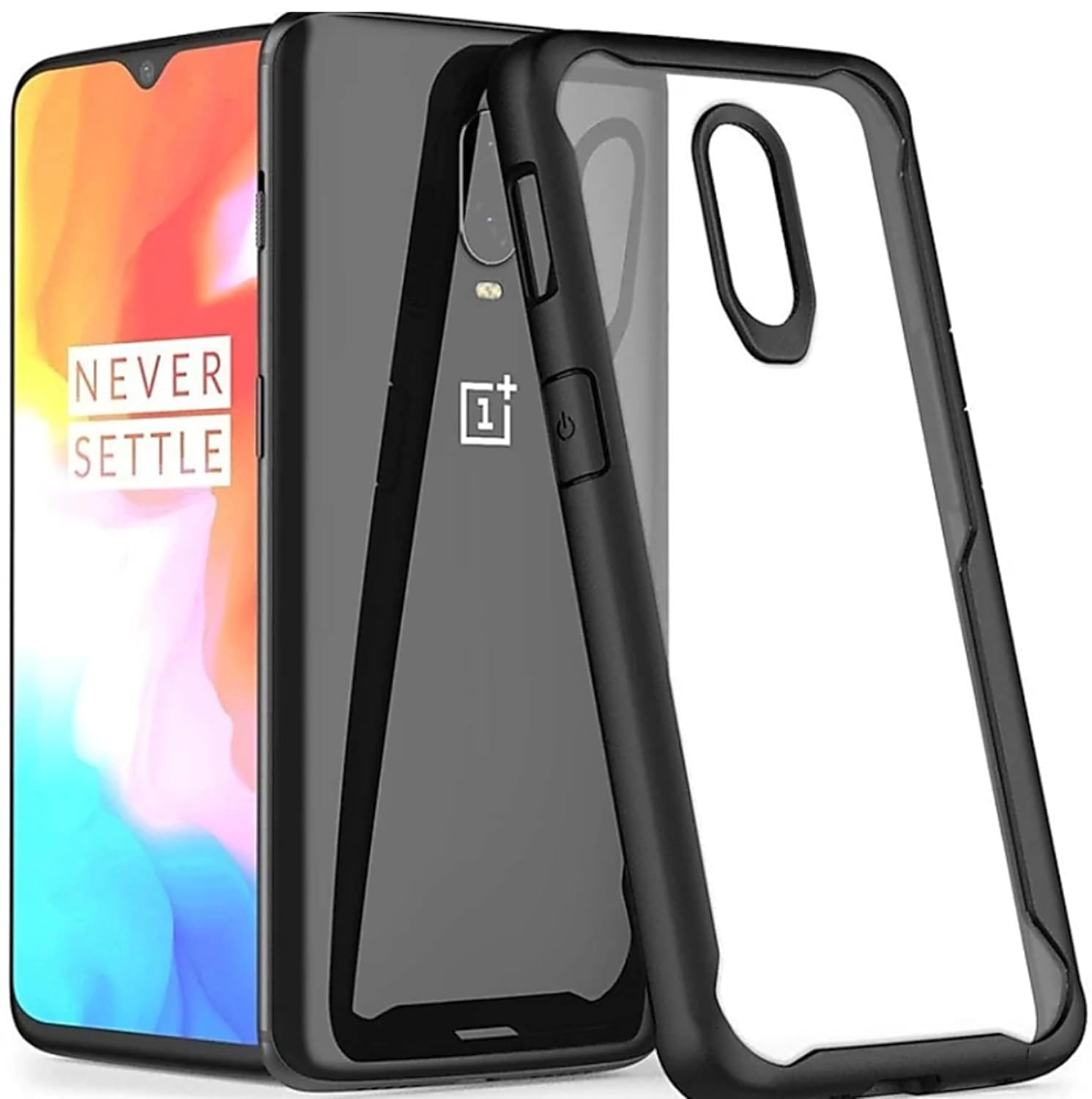 MobiSpif Anti-Yellow Transparent Back Cover for OnePlus 7 | Hybrid Armor Clear Case | Non-Yellowing Hard PC + Soft TPU Slim Fit Cover (11726)