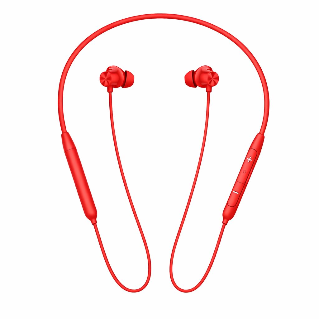 Original Neckband for Oneplus Z3 Compatible with Oneplus 11,11R,12,12R with Powerful Stereo Sound, Hands-Free Calling, Ergonomic FiT (Orange)