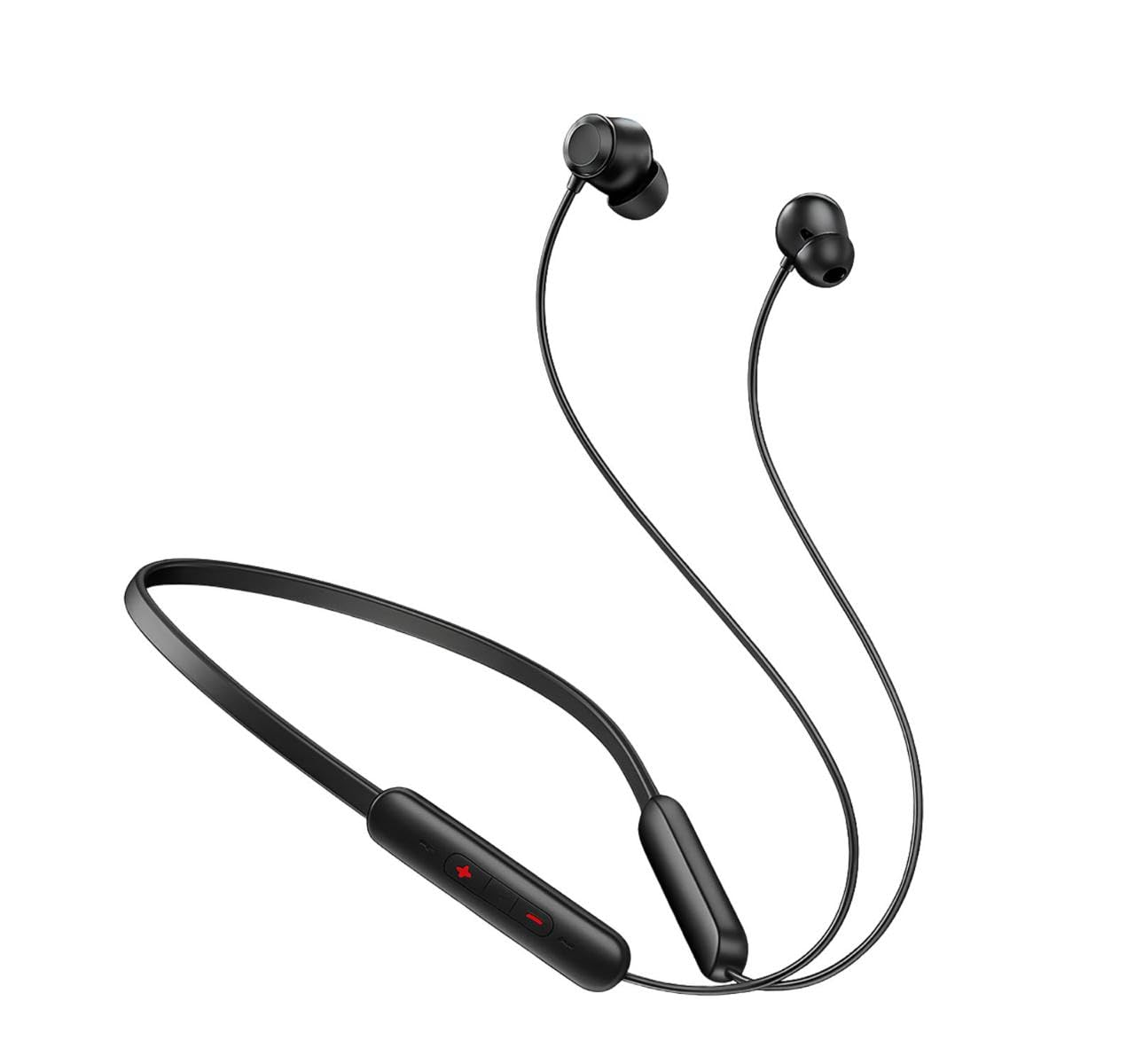 Original Z3 Bluetooth for OnePlus Bass Edition Wireless Neckband Featuring Clear Vocals, Strong Battery Life, Magnetic Earbuds & Easy Music Controls (Black)